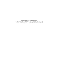 MOTIVATIONAL INTERVIEWING in the TREATMENT of PSYCHOLOGICAL PROBLEMS Applications of Motivational Interviewing