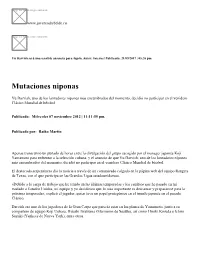 Mutaciones Niponas