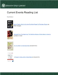 Current Events Reading List