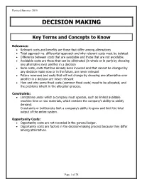 Decision Making