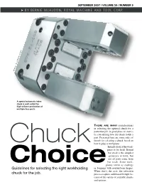 Guidelines for Selecting the Right Workholding Chuck for the Job