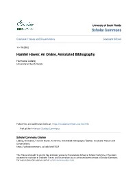 Hamlet Haven: an Online, Annotated Bibliography