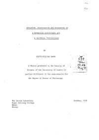 ISOLATION, PURIFICATION and PROPERTIES of a Mammlian