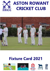 Aston Rowant Xi Sunday & Midweek Fixtures