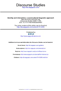 Discourse Studies