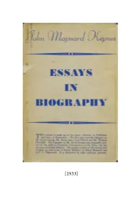 Essays in Biography