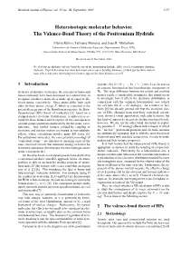 Heteroisotopic Molecular Behavior. the Valence-Bond Theory of the Positronium Hydride