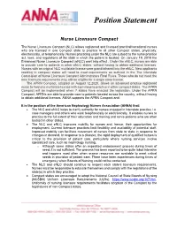 Position Statement
