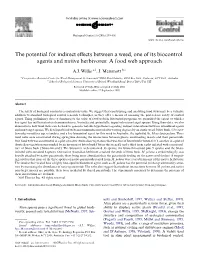 The Potential for Indirect Effects Between a Weed, One of Its