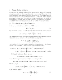 3 Runge-Kutta Methods