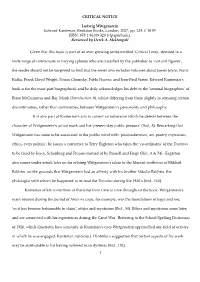 Kanterian, Edward (2007) Ludwig Wittgenstein, Reaktion Books