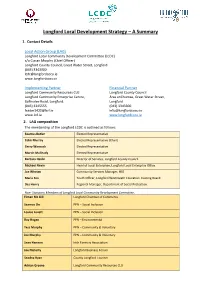 Longford Local Development Strategy – a Summary