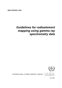 Guidelines for Radioelement Mapping Using Gamma Ray Spectrometry Data