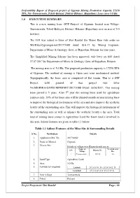 Pre Feasibility Report