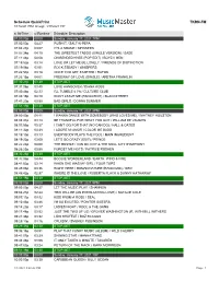 Schedule Quickprint TKRN-FM