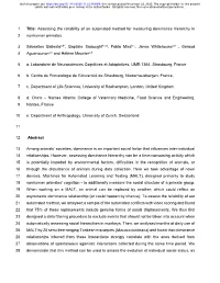 Assessing the Reliability of an Automated Method for Measuring Dominance Hierarchy in Nonhuman Primates