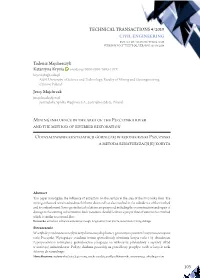Mining Influence in the Area of the Pszczynka River and the Method Of