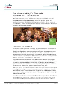 Social Networking for the SMB: an Offer You Can’T Refuse?