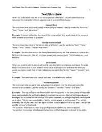 8Th Grade Text Structure Lesson, Practice, and Answer Key (Study Island) 1