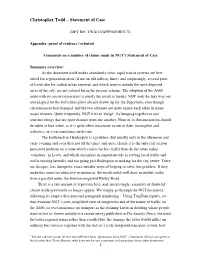 Christopher Todd – Statement of Case