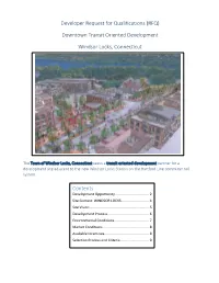 Developer Request for Qualifications (RFQ) Downtown Transit Oriented