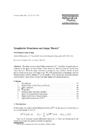 Symplectic Structures on Gauge Theory?