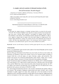 A Complex Network Analysis of Inbound Tourism in Sicily Davide