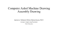 Computer Aided Machine Drawing Assembly Drawing