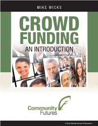 Crowd Funding an Introduction