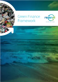 Green Finance Framework Contents 1