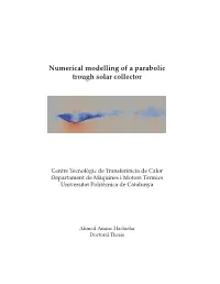Numerical Modelling of a Parabolic Trough Solar Collector