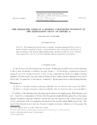 The Character Table of a Sharply 5-Transitive Subgroup of the Alternating Group of Degree 12