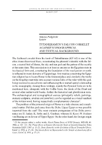 Tutankhamun's Falcon Corselet Against Iconographical and Textual
