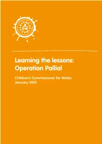 Learning the Lessons: Operation Pallial 1