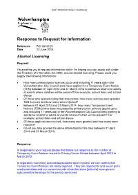 Response to Request for Information