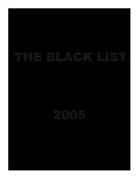 The Black List 2005