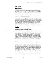 4.E Noise Introduction This Section Summarizes Information on the Noise Environment in the St