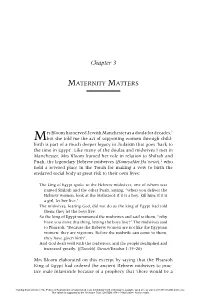 Chapter 3. Maternity Matters