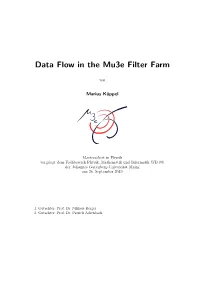 Data Flow in the Mu3e Filter Farm