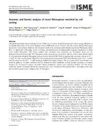 Genomic and Kinetic Analysis of Novel Nitrospinae Enriched by Cell Sorting