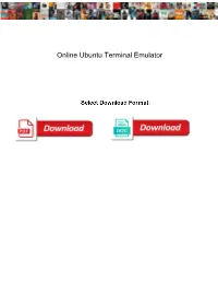 Online Ubuntu Terminal Emulator
