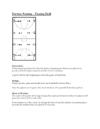 Partner Passing – Passing Drill