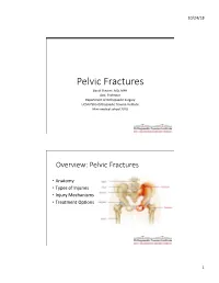 Pelvic Ring Injuries- Aging Bones