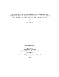 Taxonomic and Functional Characterization Of