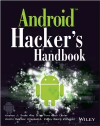 Android™ Hacker's Handbook