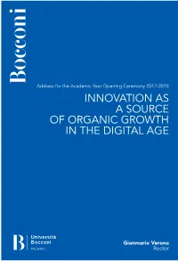 Innovation As a Source of Organic Growth in the Digital Age