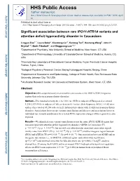 Significant Association Between Rare IPO11-HTR1A Variants and Attention Deficit Hyperactivity Disorder in Caucasians