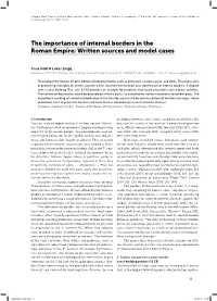 The Importance of Internal Borders in the Roman Empire: Written Sources and Model Cases