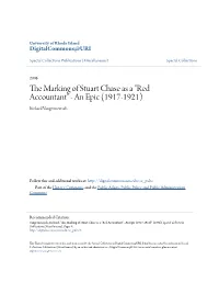 The Marking of Stuart Chase As a "Red Accountant"