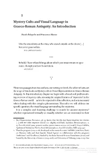1 Mystery Cults and Visual Language in Graeco-Roman Antiquity: an Introduction